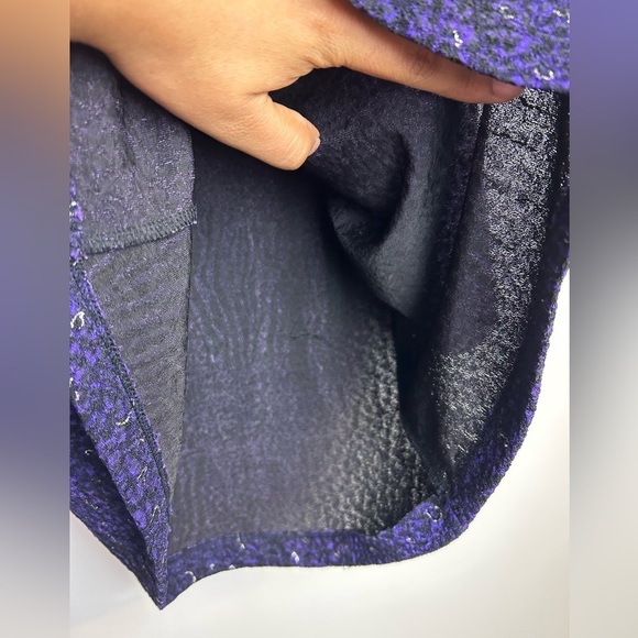 Y2K Easywear by Chicos Women Top M Purple Burnout half Sleeve Whimsigoth Witchy - Picture 5 of 9